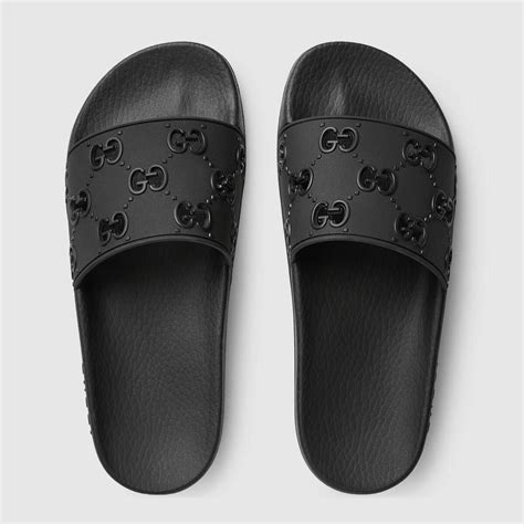 gucci black slides womens|Gucci slides women's selfridges.